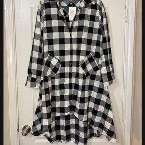 XL Buffalo Check T shirt Dress